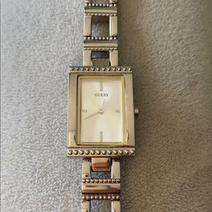 GUESS Silvertone Watch